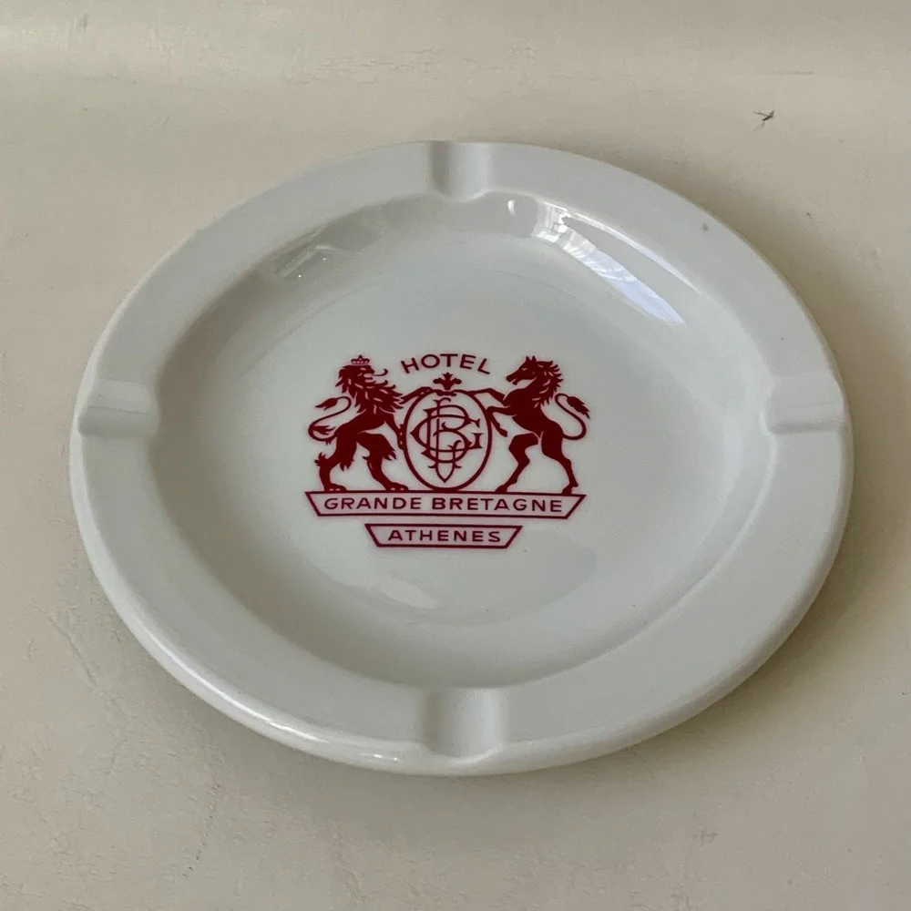 Vintage Grand Breatagne Athenes Hotel Greece Ashtray - Picture 9 of 10